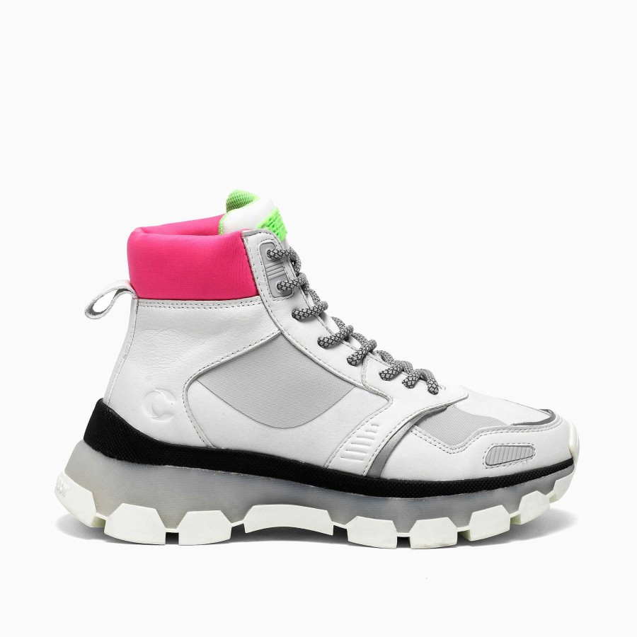 Donna Crime London | Complesso Neon Bianco-Rosa