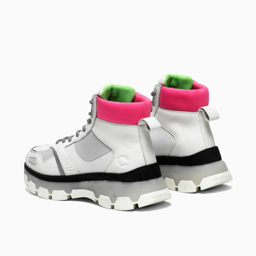 Donna Crime London | Complesso Neon Bianco-Rosa